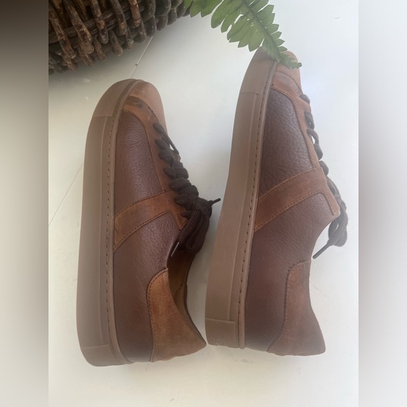 Trask men’s size 10 M 2 Tone Leather Shoes sneakers Comfort Lace up Lindsey MINT - Picture 8 of 14